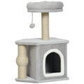 Torre Arranhador para Gatos com Cama e Casota 66 cm